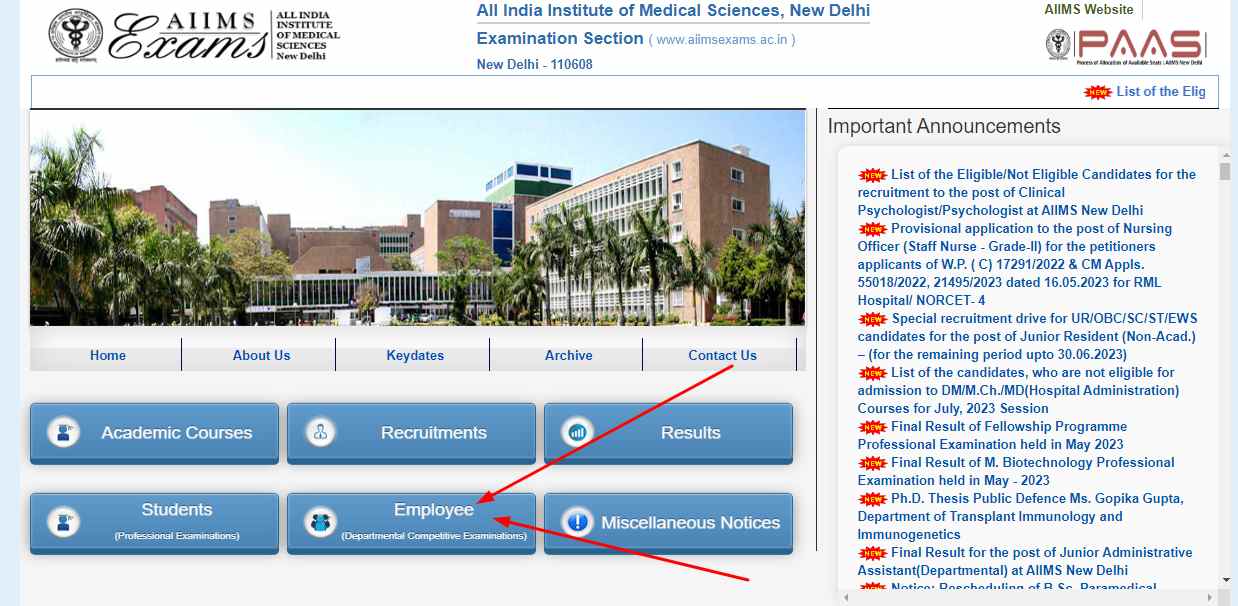 AIIMS NORCET Admit Card 2023 Download Now