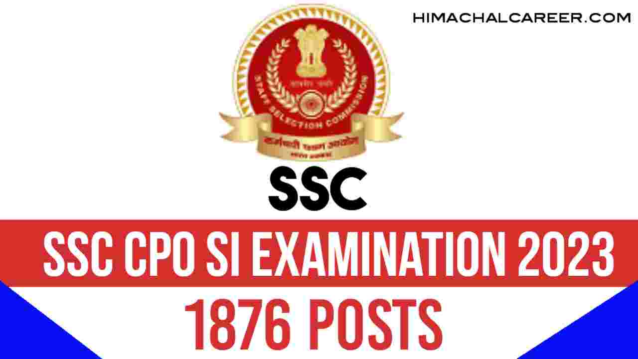 SSC CPO SI Examination 2023