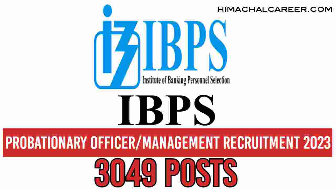 Probationary Officer/ Management Trainee Recruitment 2023 Apply Online 