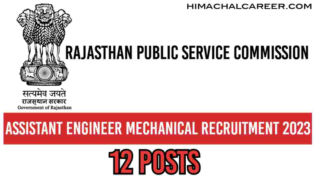 Assistant Engineer Mechanical Recruitment 2023