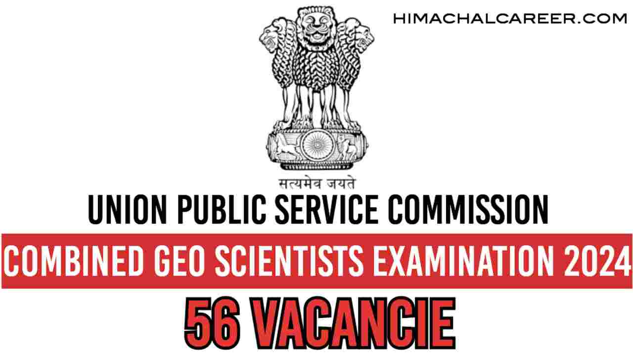 Combined Geo-Scientist Examination 2024 Apply online all details