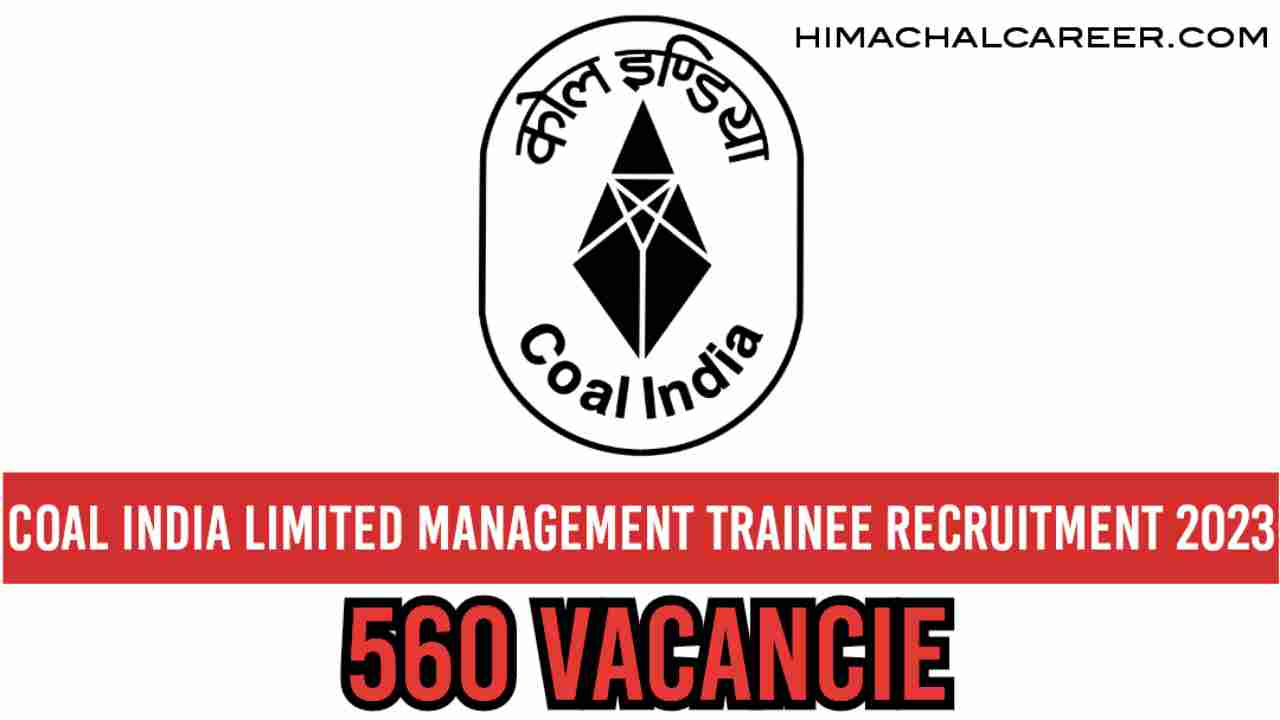 Coal India Limited Management Trainee Recruitment 2023 Apply Online