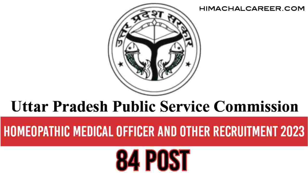 Homeopathic Medical Officer and Other Various Post Recruitment 2023 